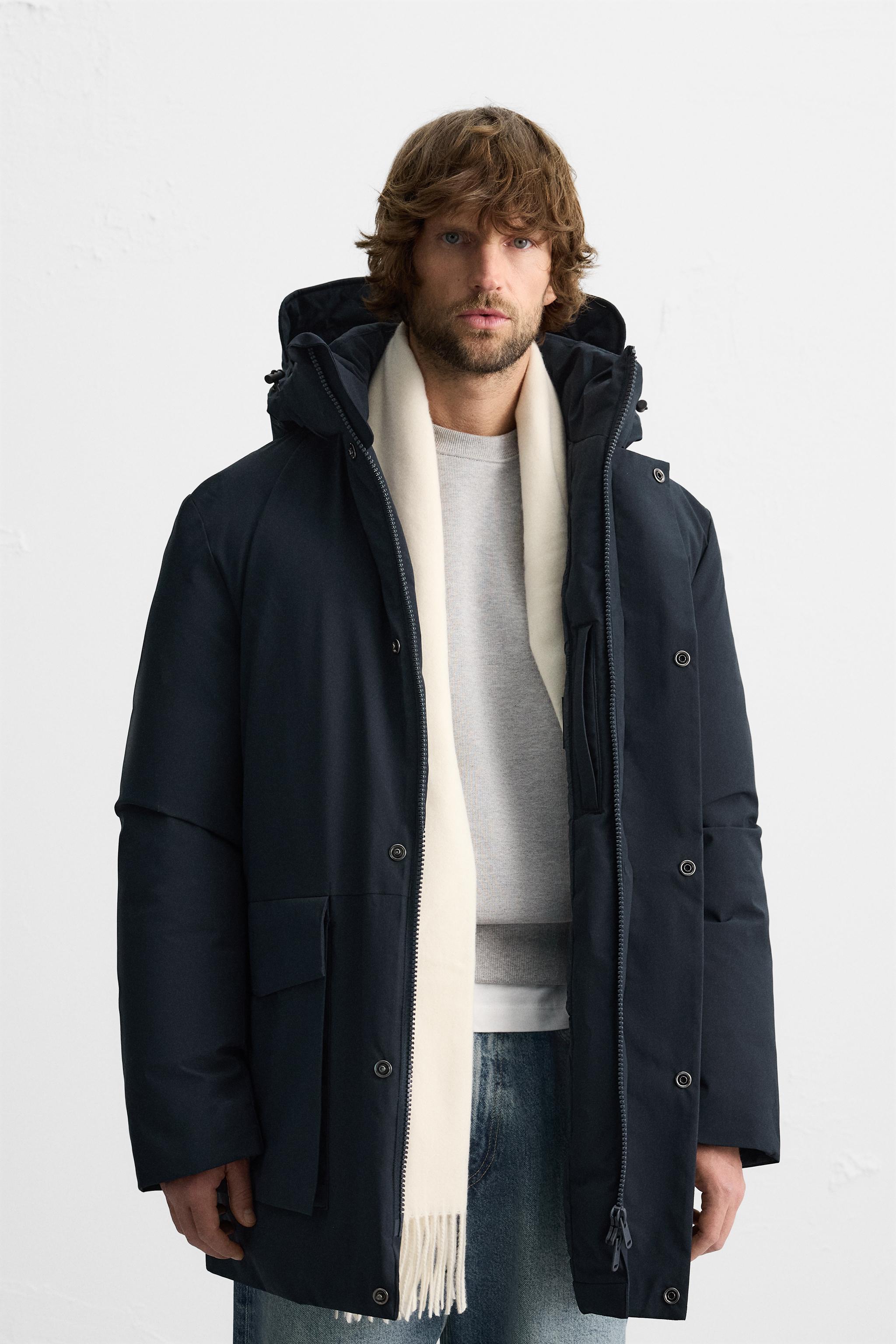 Parka verde zara uomo best sale