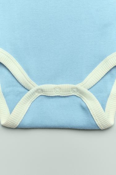 PACK TRES BODIES RIB CONTRASTE - Multicolor de Zara