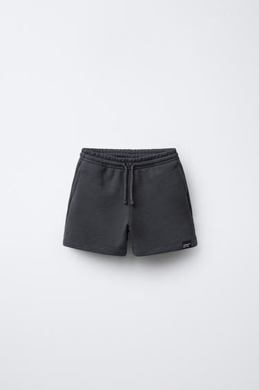 BERMUSA LISA ETIQUETA - Gris antracita de Zara