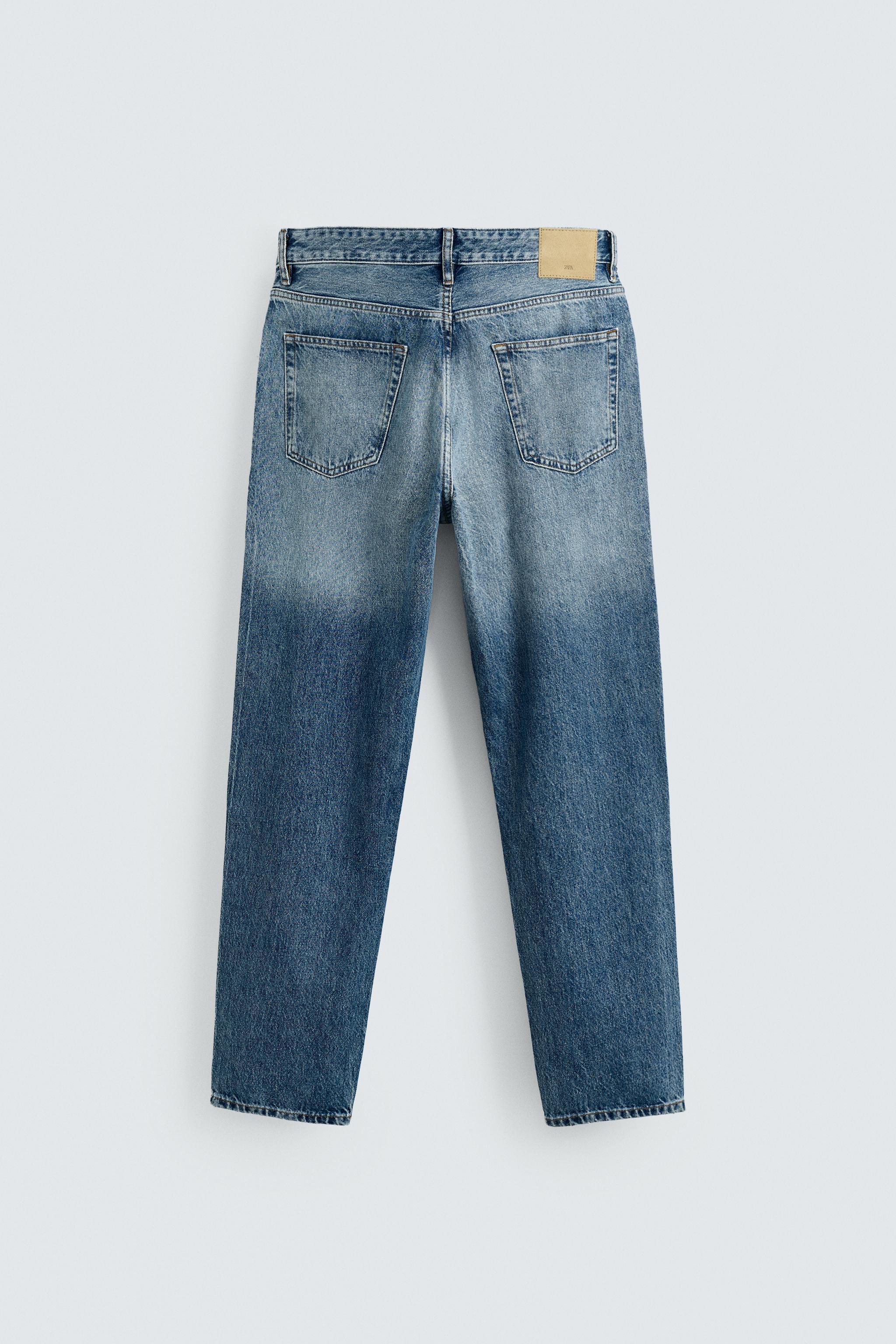 ZARA　スリムテーパードデニム　W92cm　強ストレッチ　ハイライズ　空色 ZARA スリムテーパードデニム W92cm 強ストレッチ ハイラ