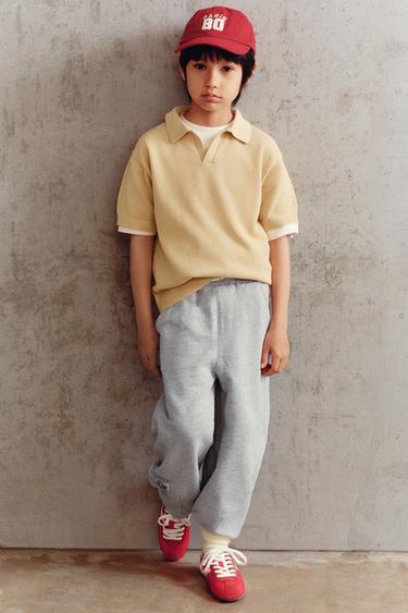 KNIT PIQUÉ POLO SHIRT - Light yellow by Zara