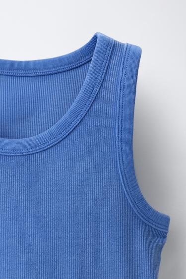 RIBBED RACERBACK TOP - Bluish by Zara - Image 2