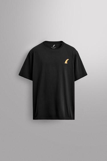 SURF GRAPHIC PRINT T-SHIRT - Black by Zara - Image 0