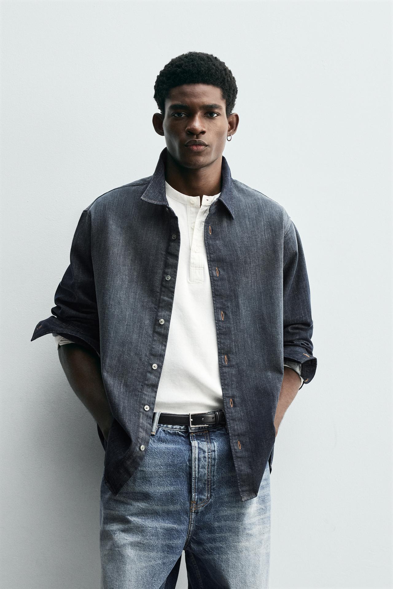 WASHED DENIM SHIRT