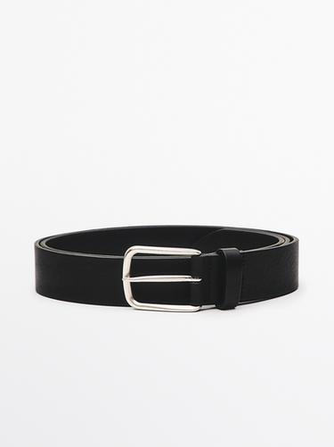 Zara Nappa leather belt - Black
