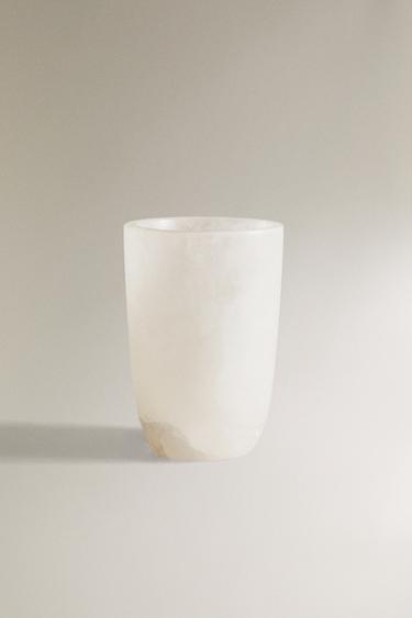ALABASTER TOOTHBRUSH HOLDER - White by Zara