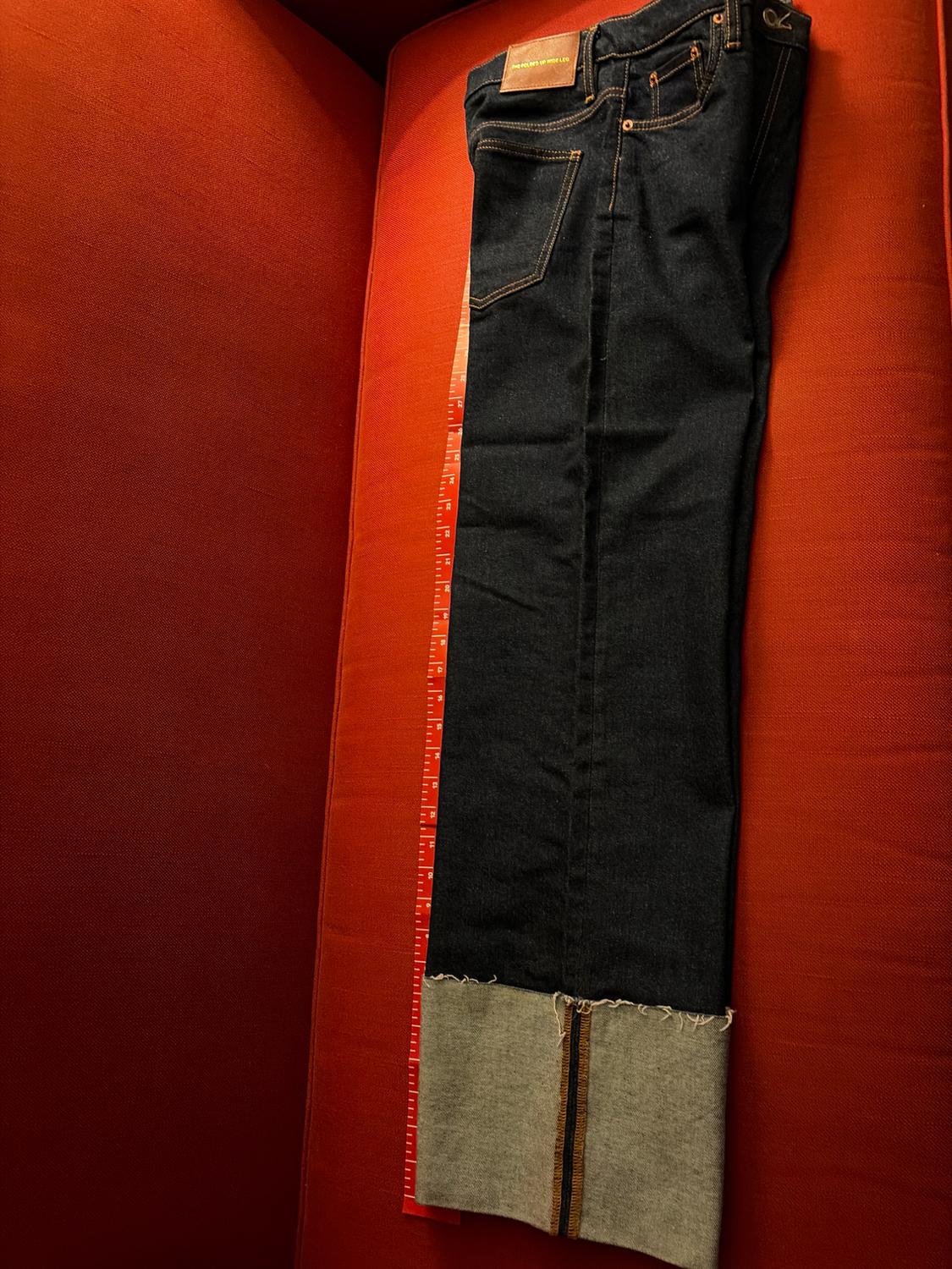 FOLDED UP WIDE LEG JEANS - Image 4