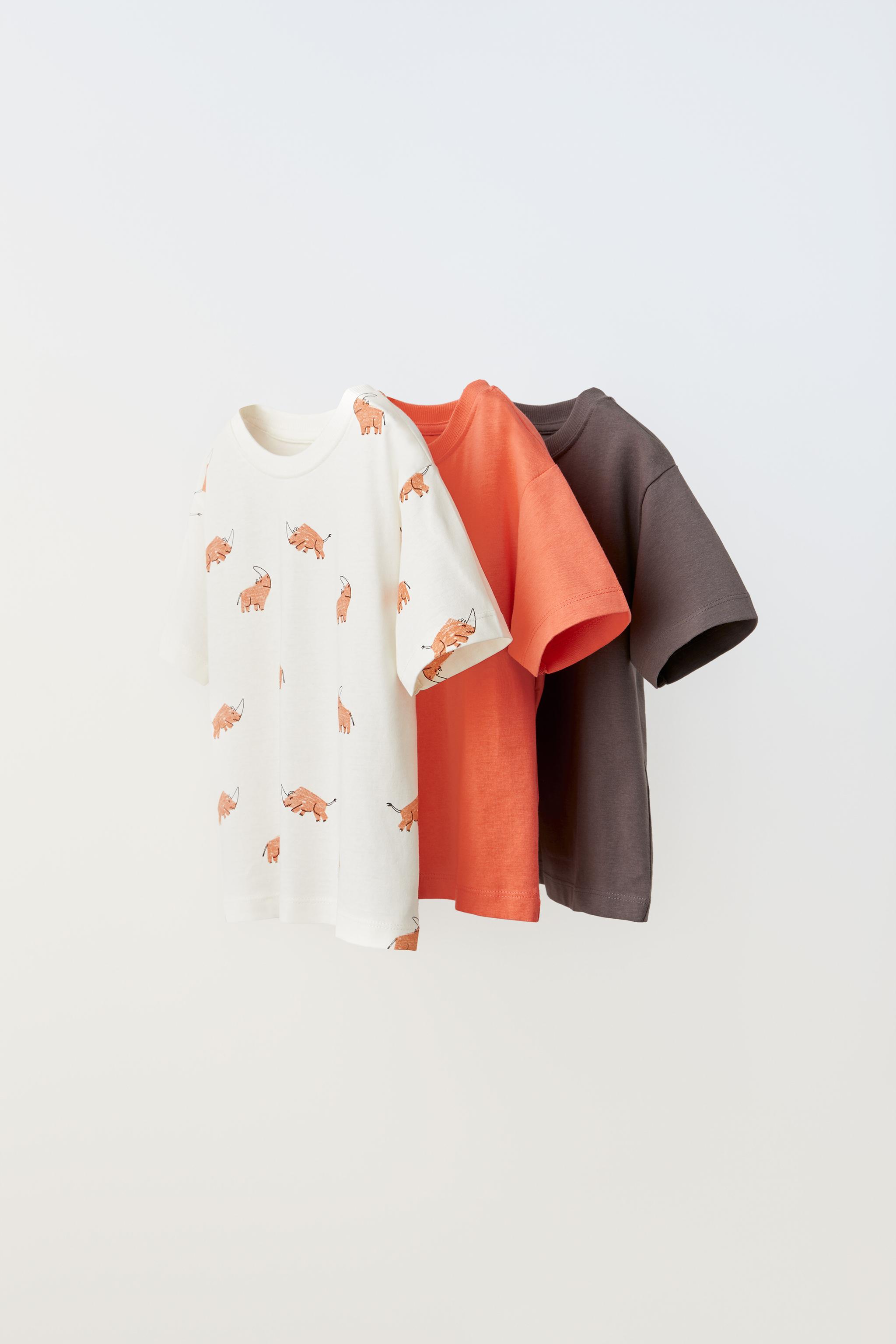 Zara camisetas niño manga corta hot sale