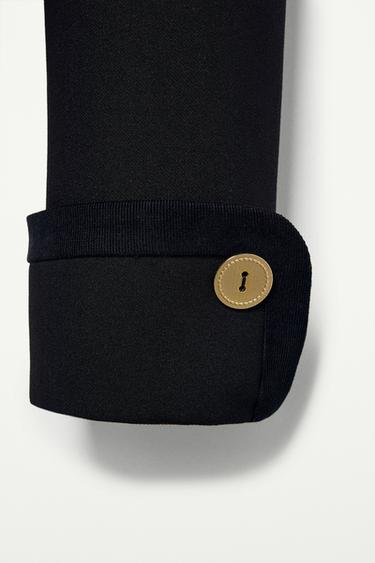 CROPPED BUTTONED JACKET - THE ITEM ZARA WOMAN - Black by Zara - Image 7