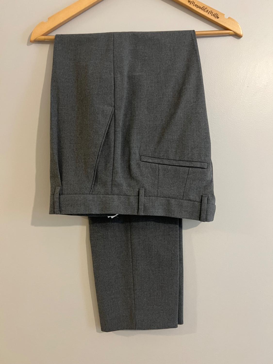 PLEATED SUIT TROUSERS