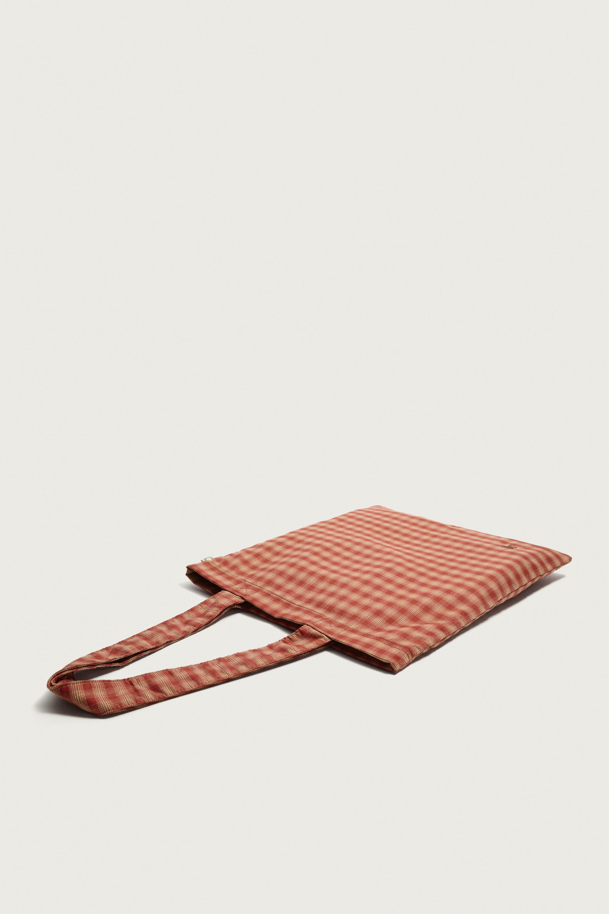 FABRIC SHOPPER BAG — Orange