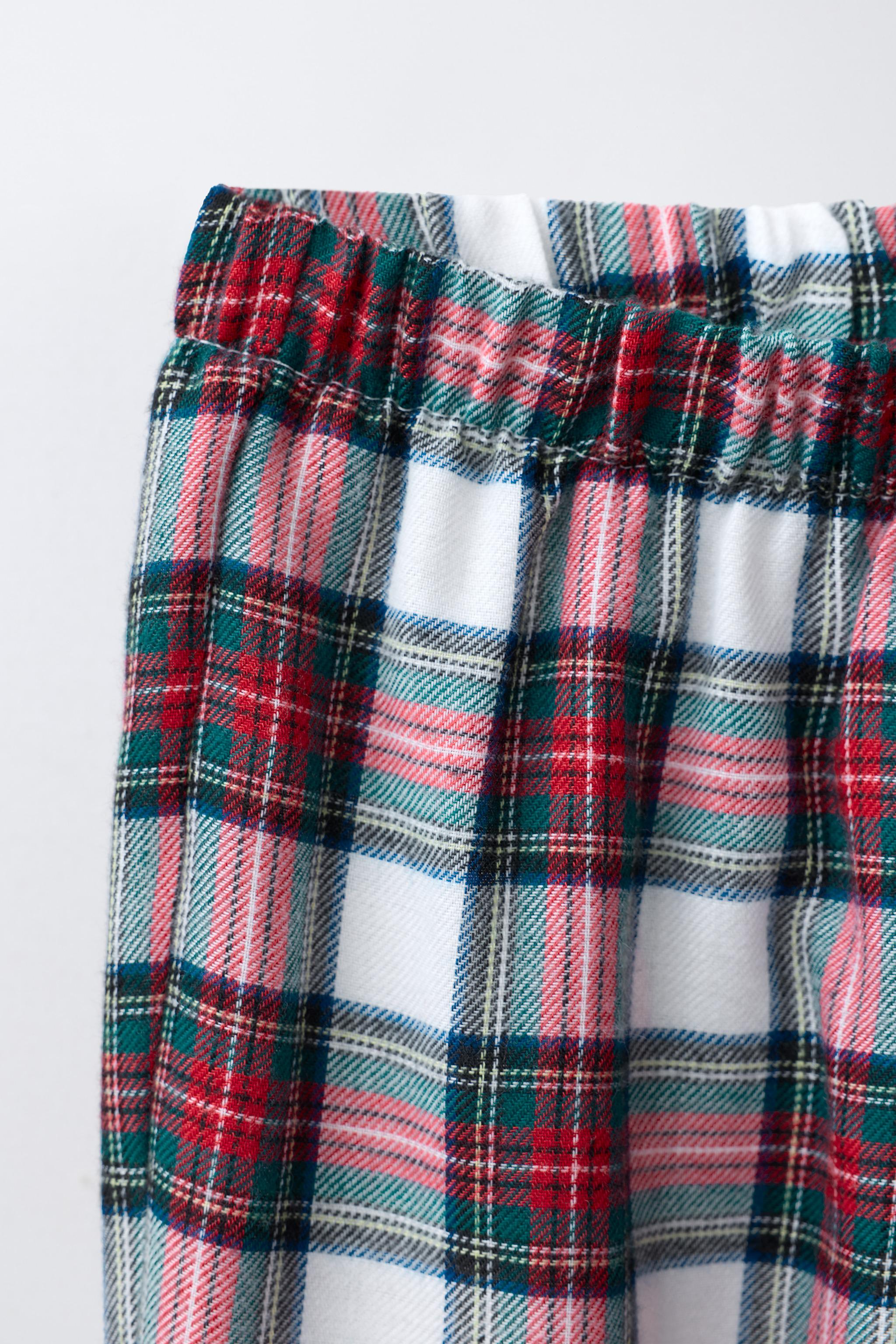 3-6 YEARS / FLANNEL PLAID PAJAMAS