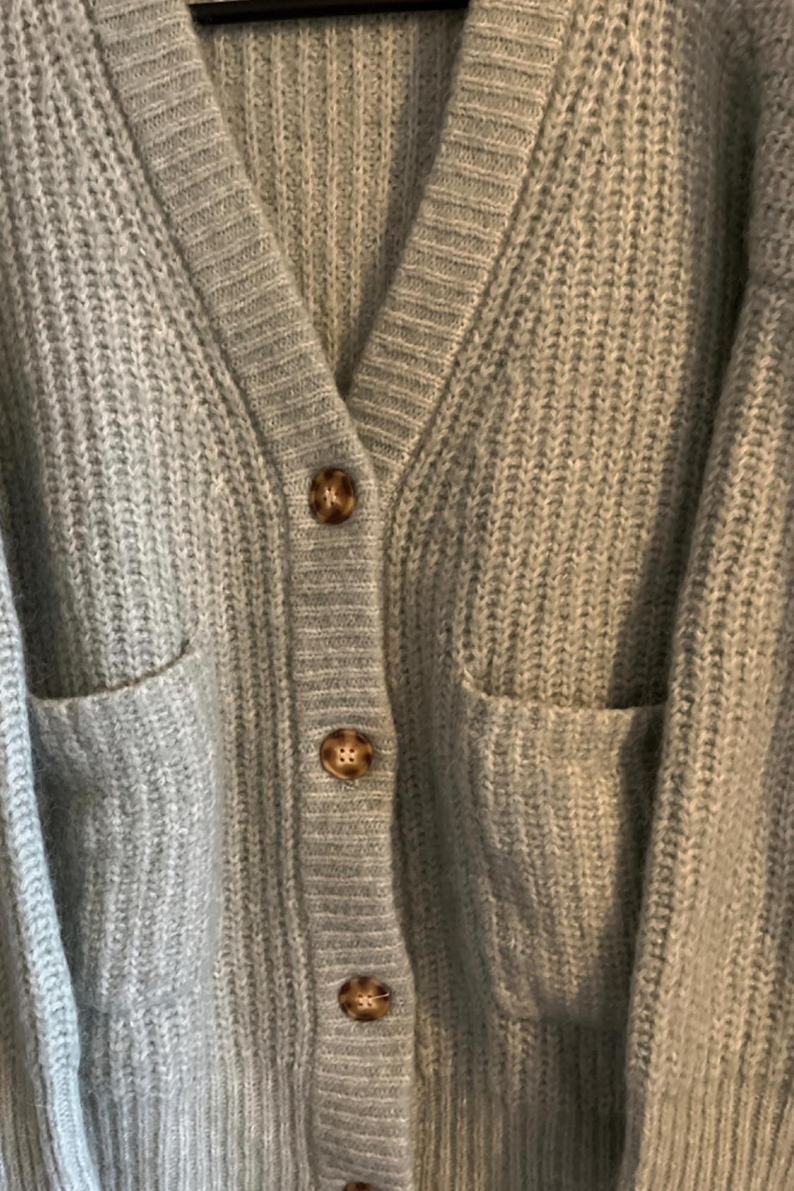 LIGHT GREEN BLUE CARDIGAN - Image 2