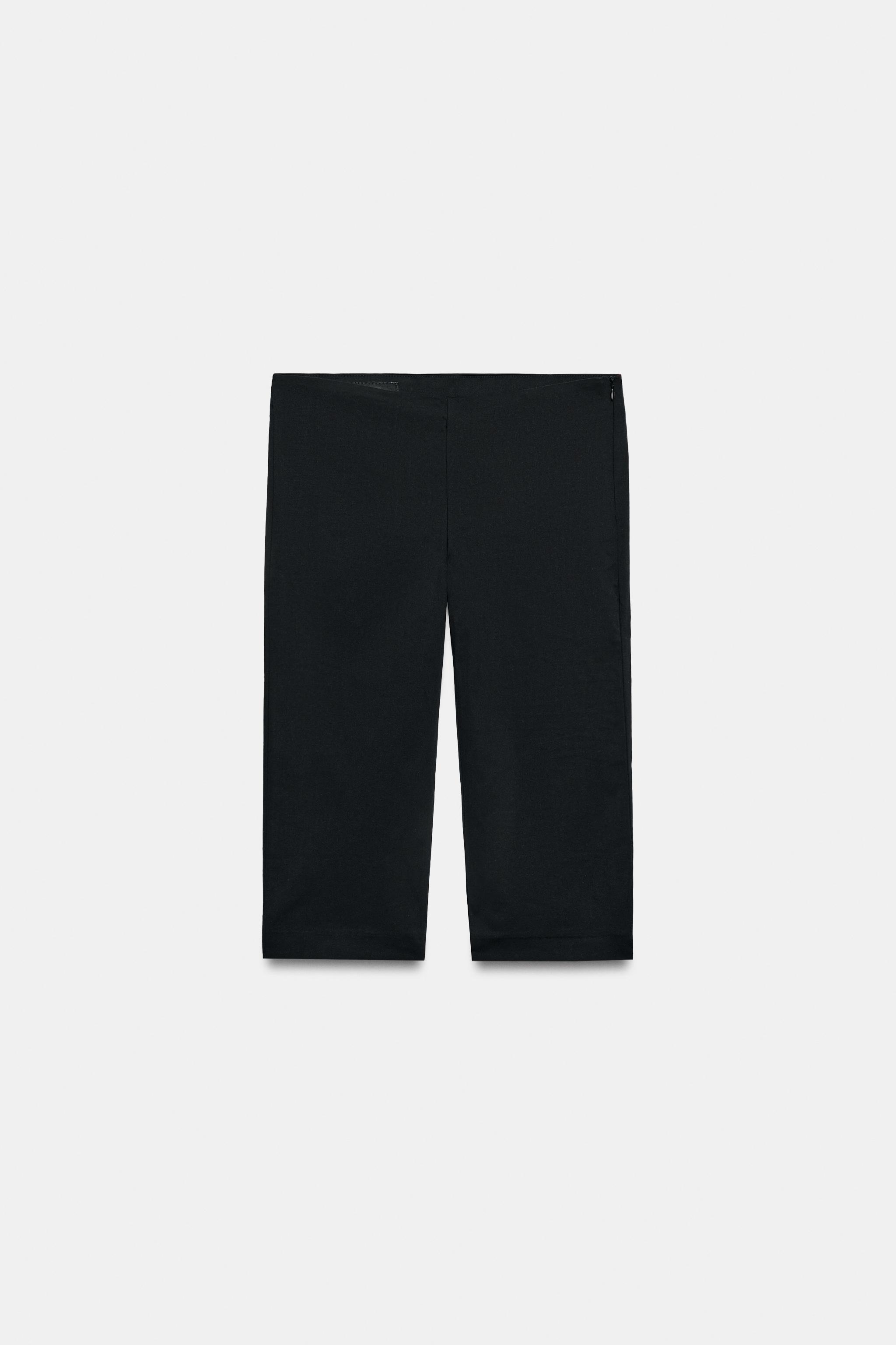 Женские брюки Zara ANIMAL PRINT CAPRI PANTS
