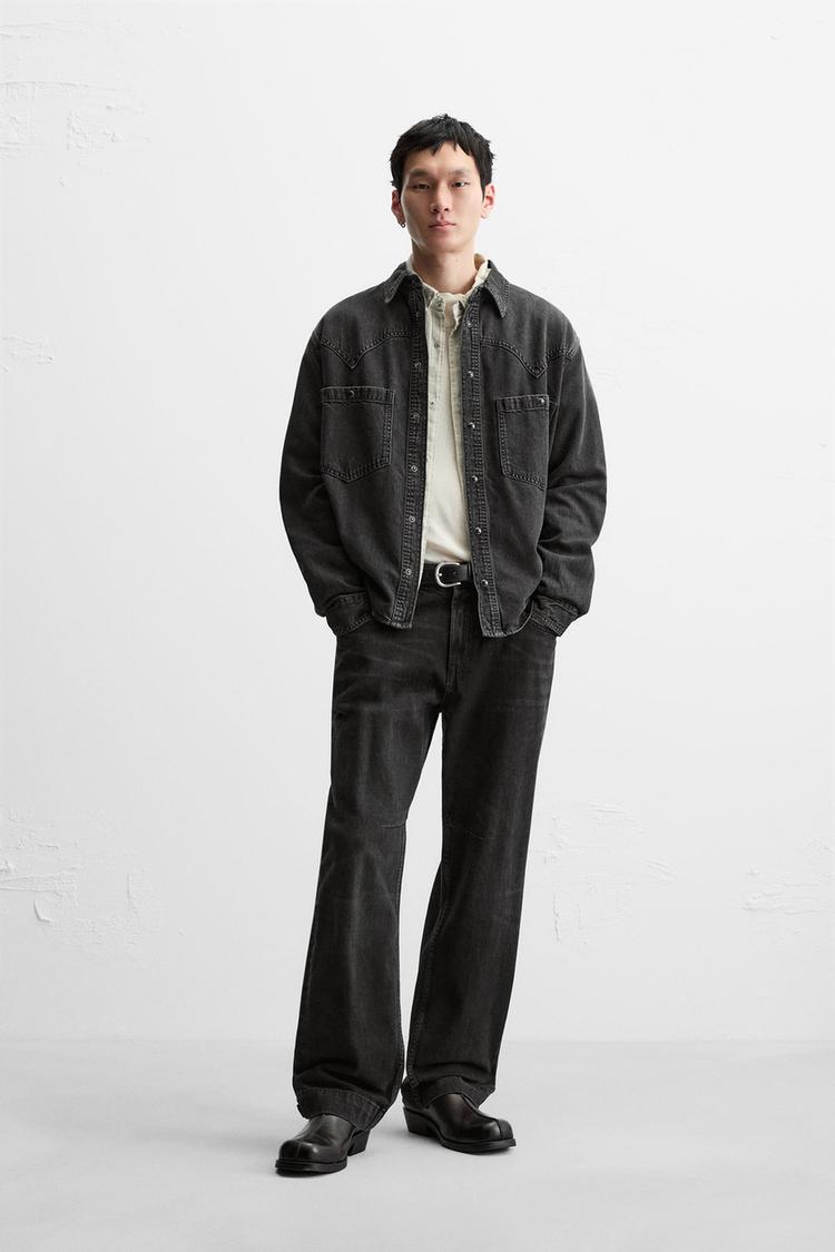 Giacca Camicia Camicione Zara A Quadri Camicione Nero Zara CAMICIA