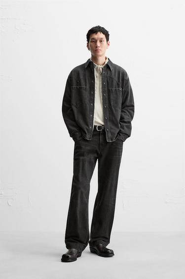 WESTERN DENIM SHIRT - Black by Zara - Image 0