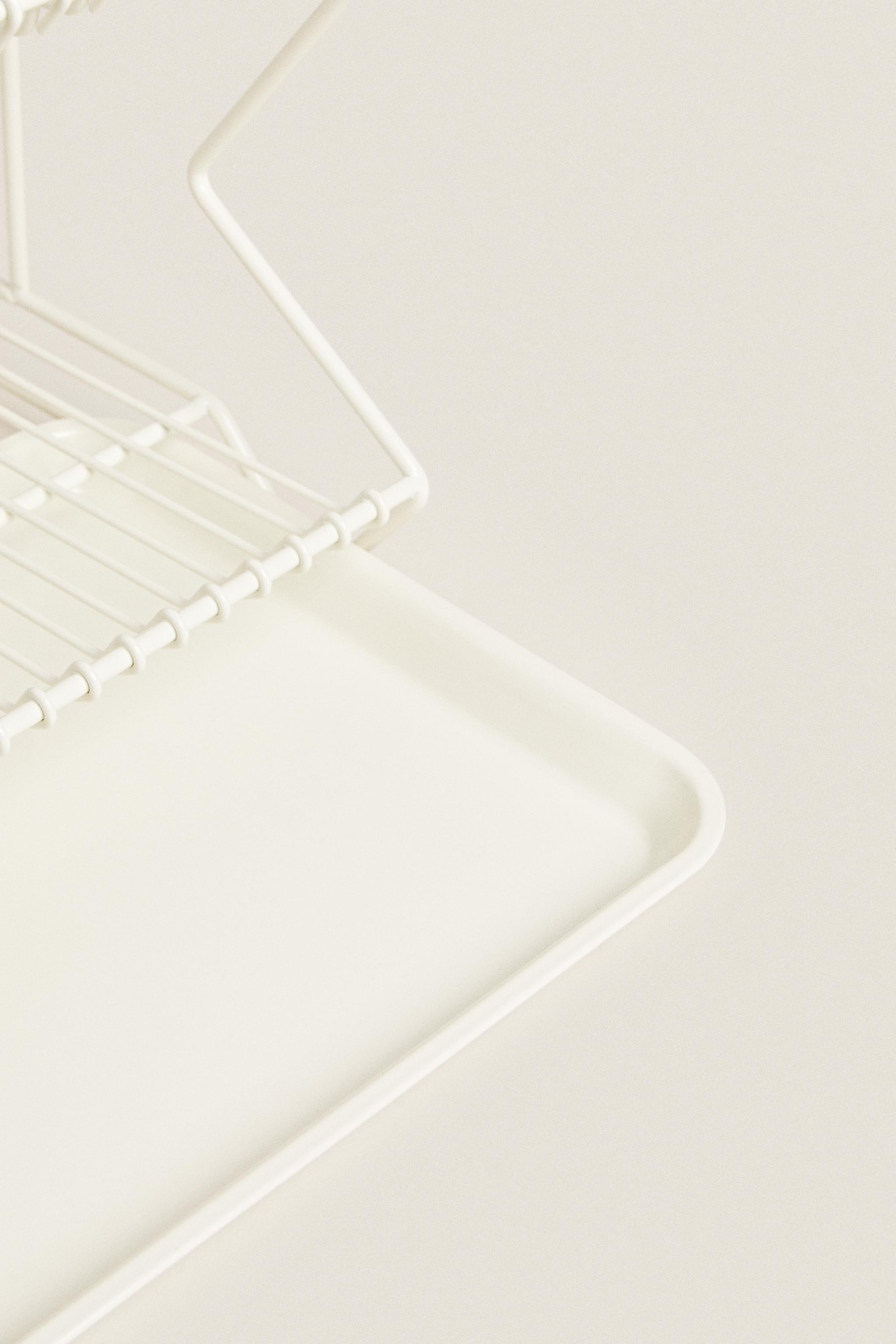 METAL DISH RACK WITH TRAY