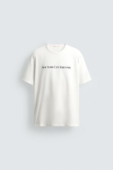 Zara NEW YORK CITY SERENADE BY BRUCE SPRINGSTEEN T-SHIRT - White