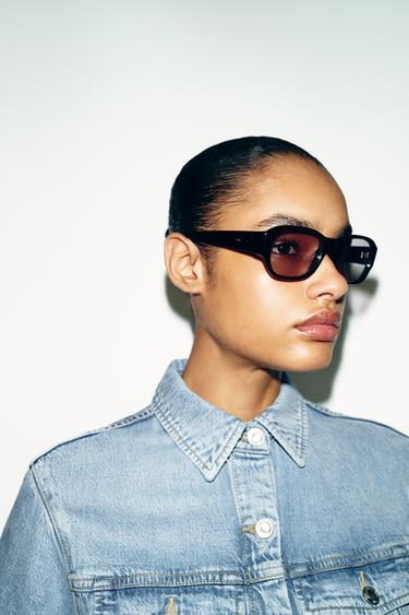 Z1975 SHORT FLOWY DENIM JUMPSUIT - Mid-blue by Zara - Image 4