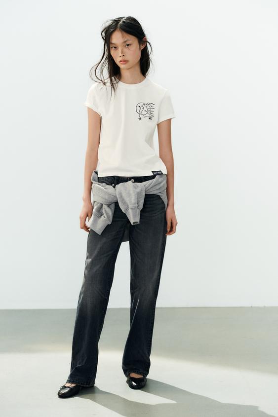 CAMISETA BORDADO ISABELLE FELIU - Blanc de Zara - Image 0