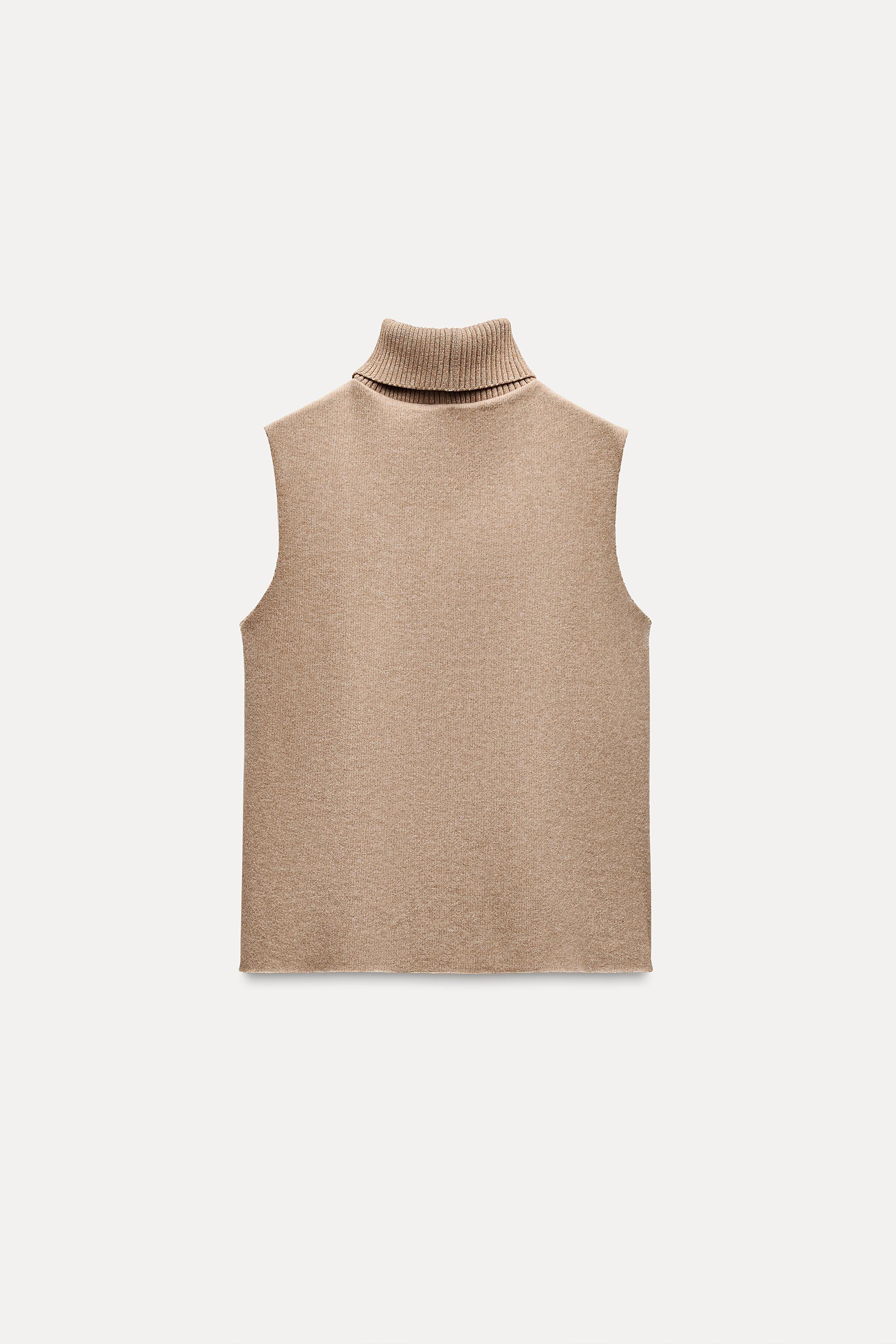 T Shirt Zara Turtleneck Tank Zara Tops White Zara Turtleneck Tank