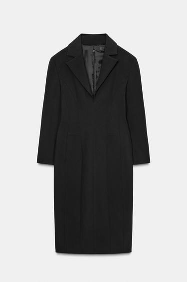 ZW COLLECTION LIMITED EDITION ŠATY SAKOVÉHO STŘIHU - Černá od Zara