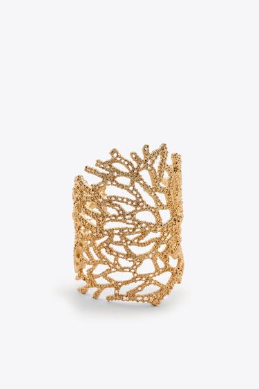 CORAL BANGLE BRACELET - Golden by Zara - Image 3