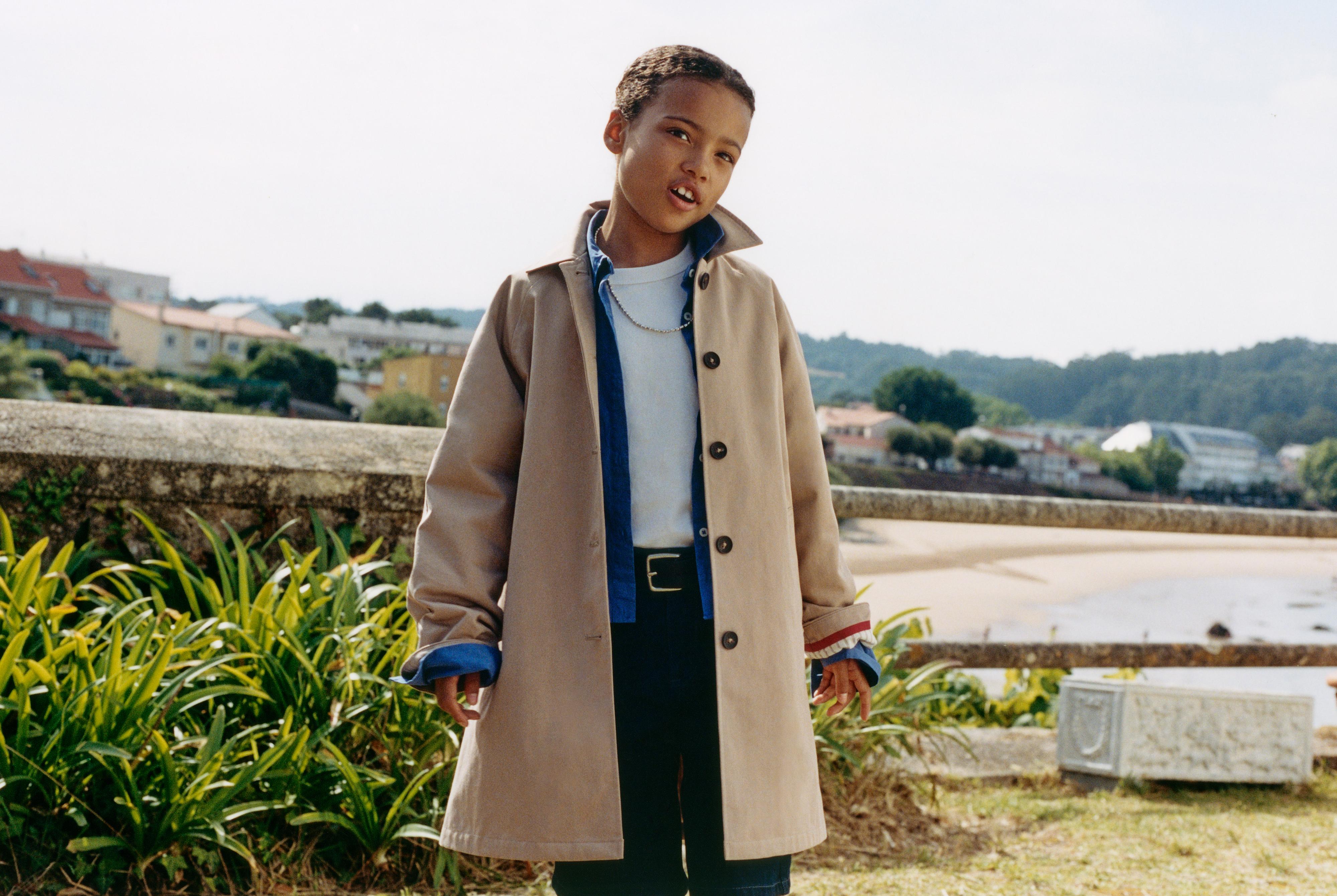 QUILTED LINING TRENCH COAT — Beige