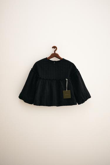 ZARA TIMELESS - STRUKTURBLUSE - Schwarz von Zara