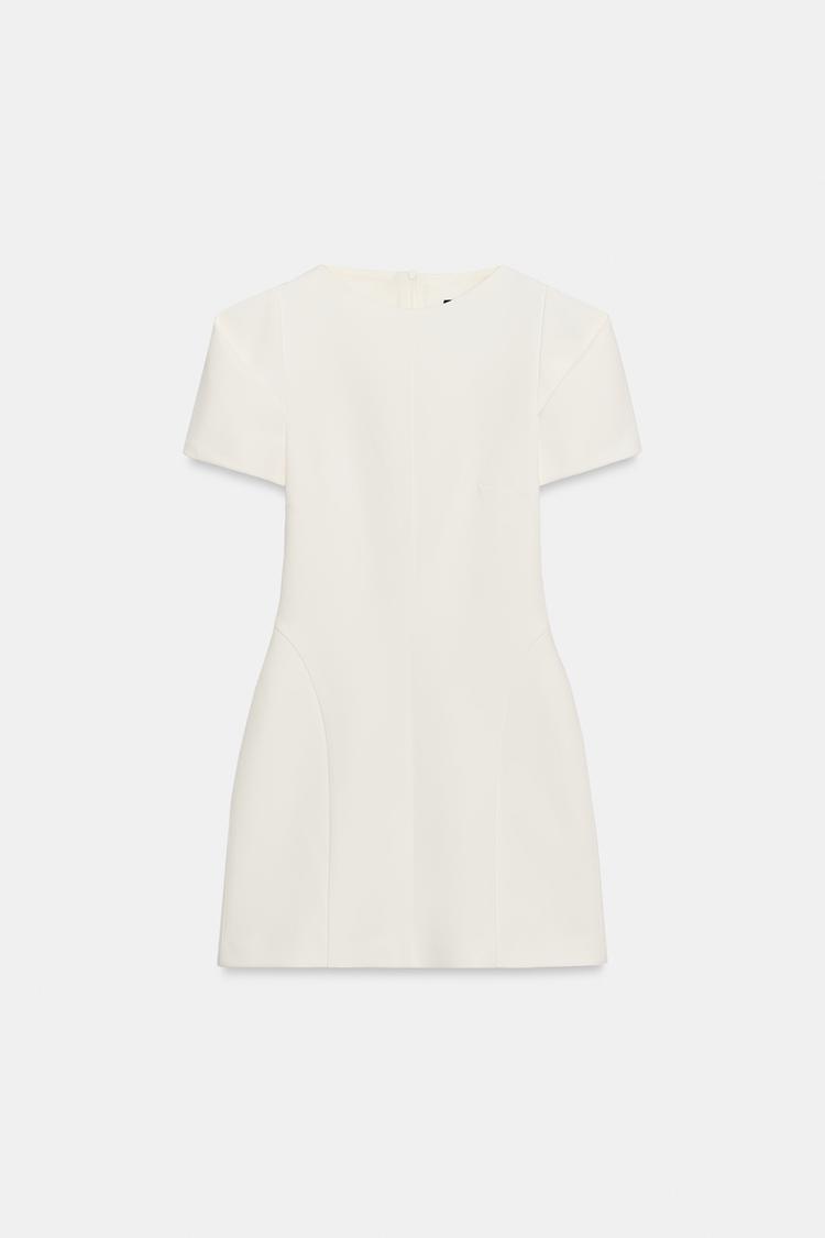 Vestido mini con mangas plisadas 5
