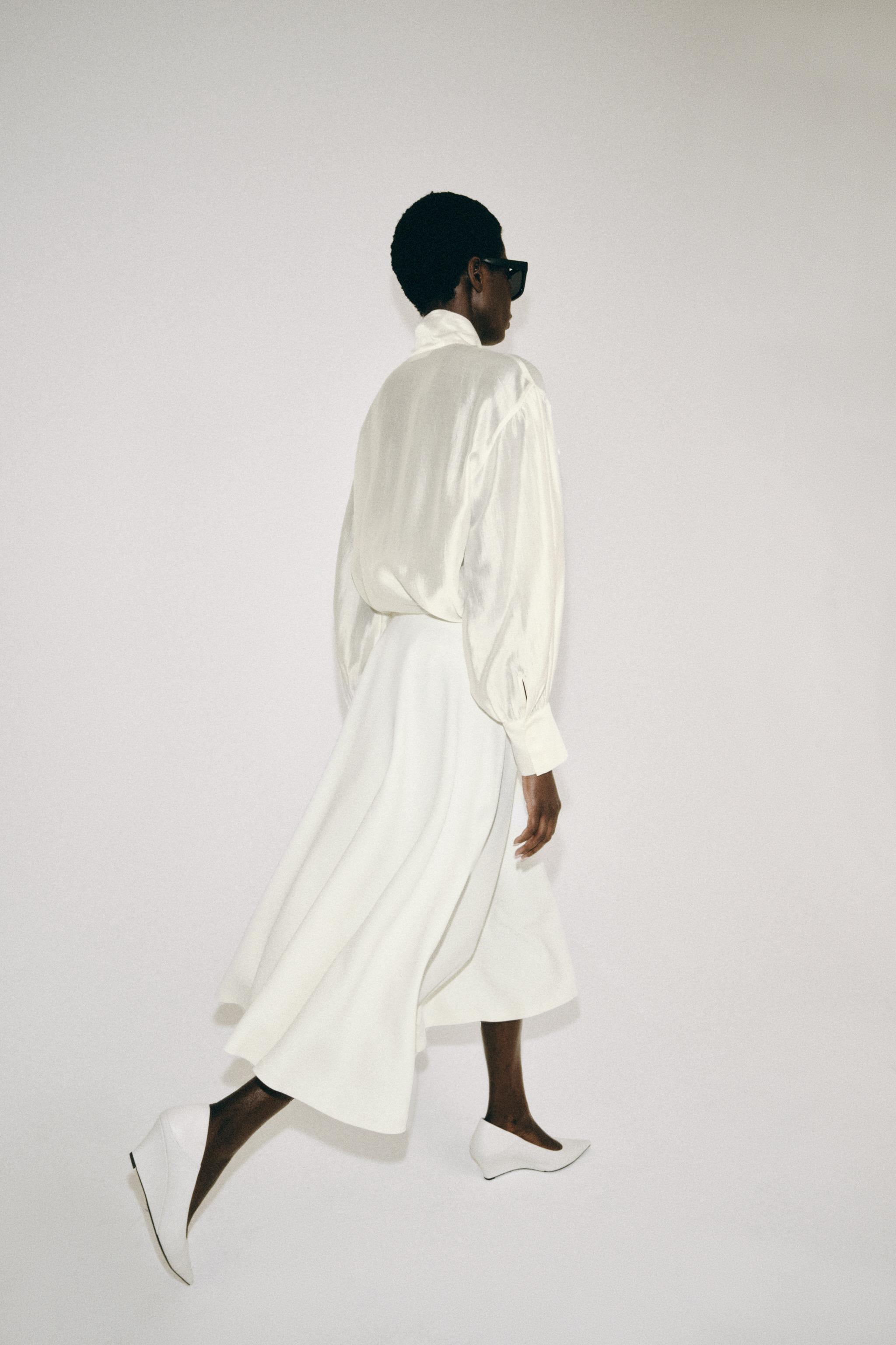 CHEMISE SATINÉE À NŒUDS ZW COLLECTION