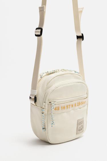 CONTRAST TECHNICAL CROSSBODY BAG - Bone White by Zara - Image 4