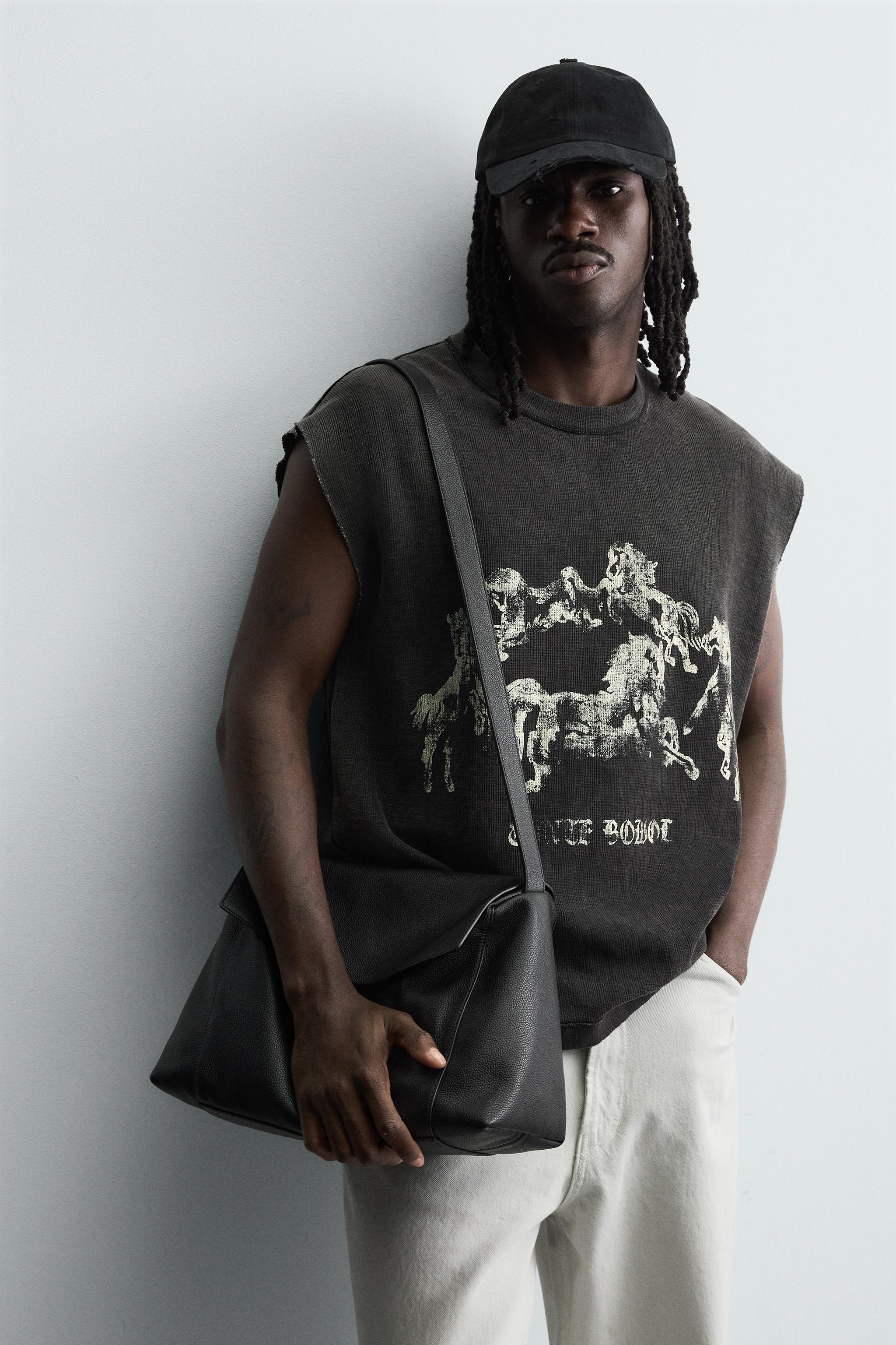 HORSE PRINT KNIT TANK TOP