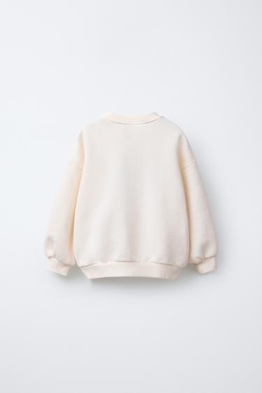 MINNIE MOUSE © DISNEY PATCH SWEATSHIRT - Ecru by Zara - Image 1