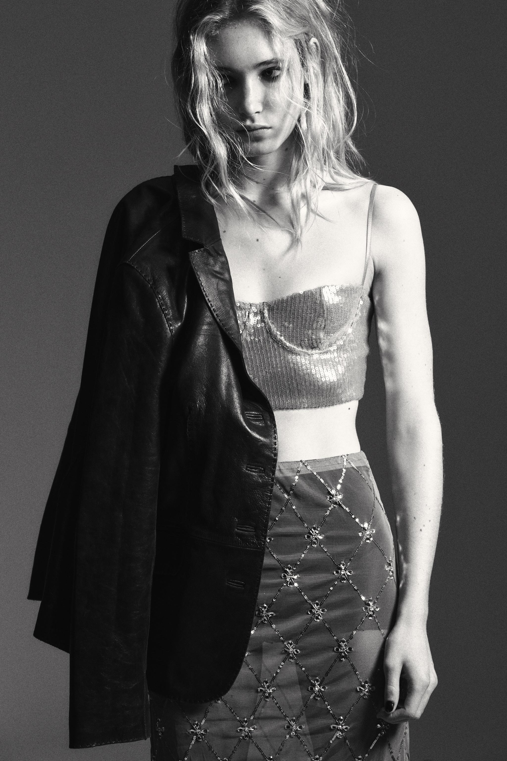 TOP BRASSIÈRE À PAILLETTES