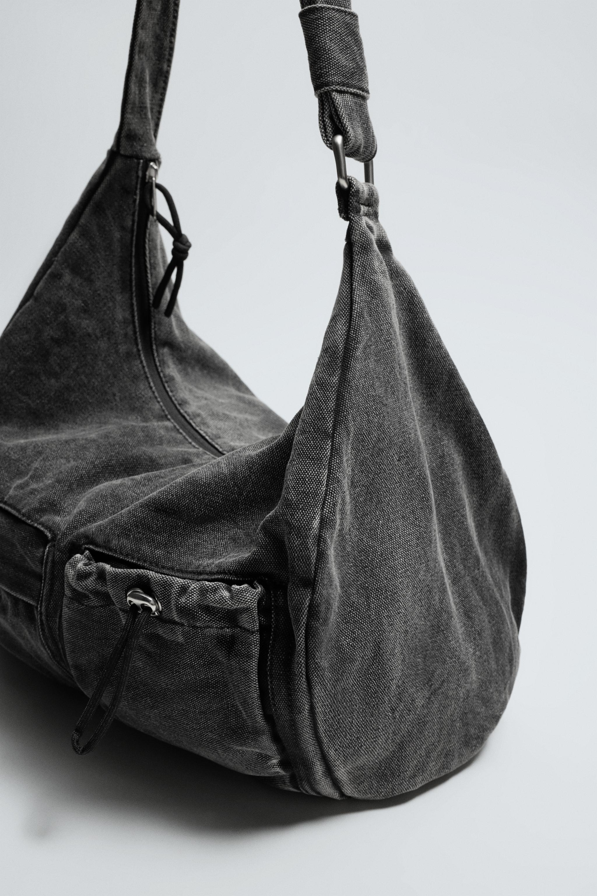 MULTI-POCKET DENIM BAG - Black | ZARA South Africa