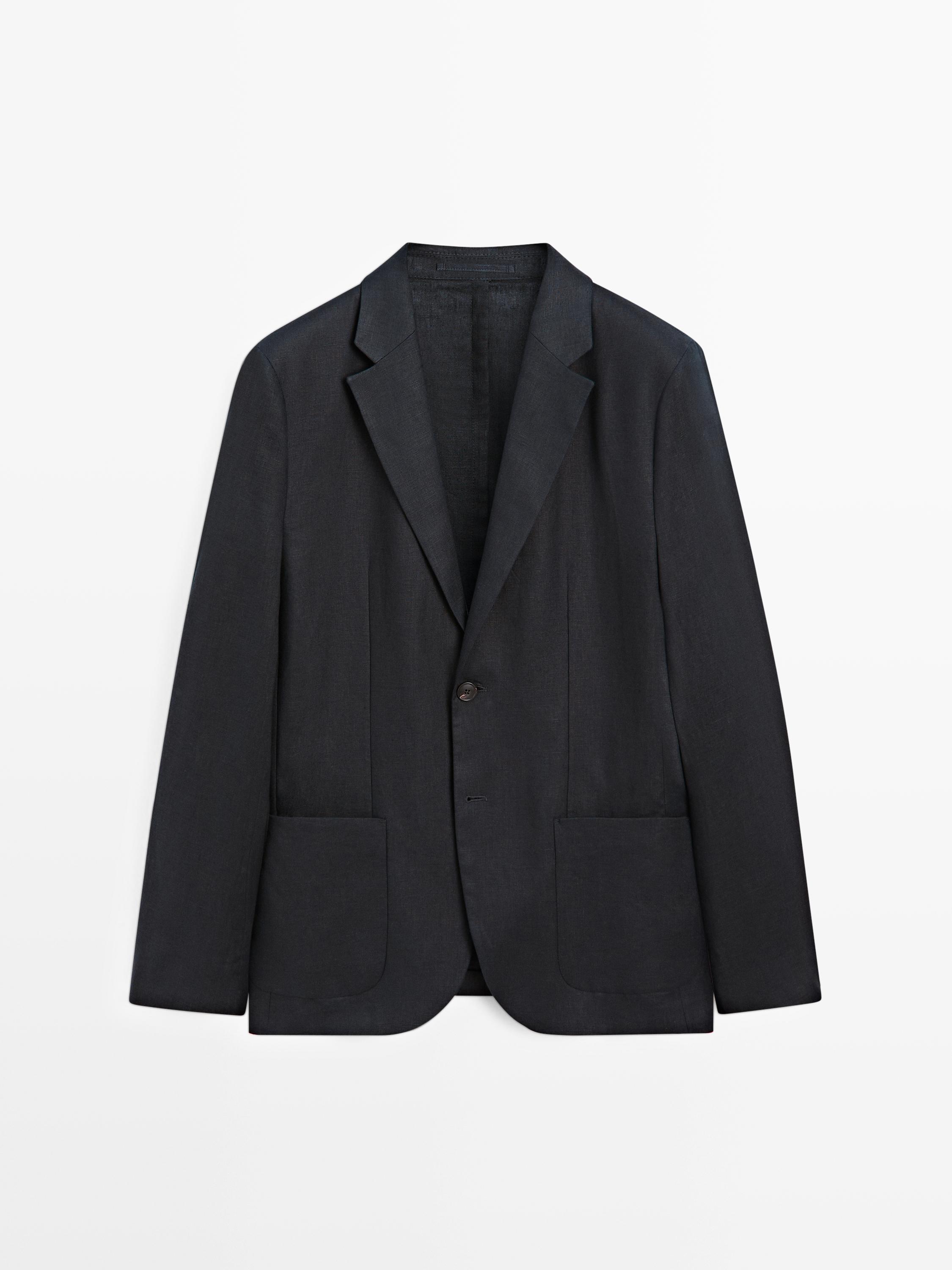 100% linen suit blazer