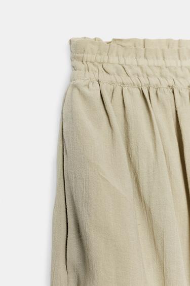 PANTALON BOUFFANT VOLUME - Vert d'eau de Zara - Image 6