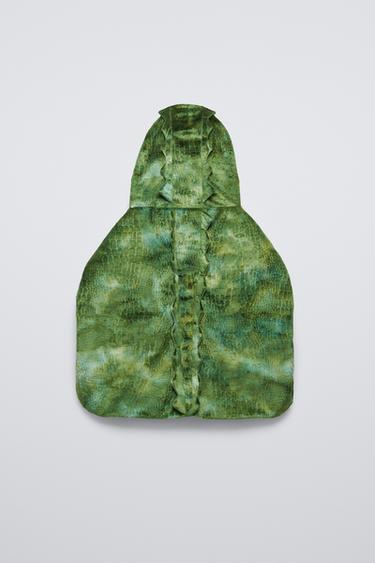 FLEECE DINOSAUR CAPE - Green by Zara - Image 1