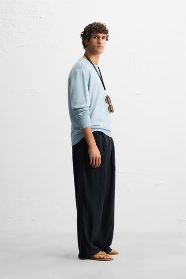 PULL EFFET DÉLAVÉ - Bleuté de Zara - Image 3