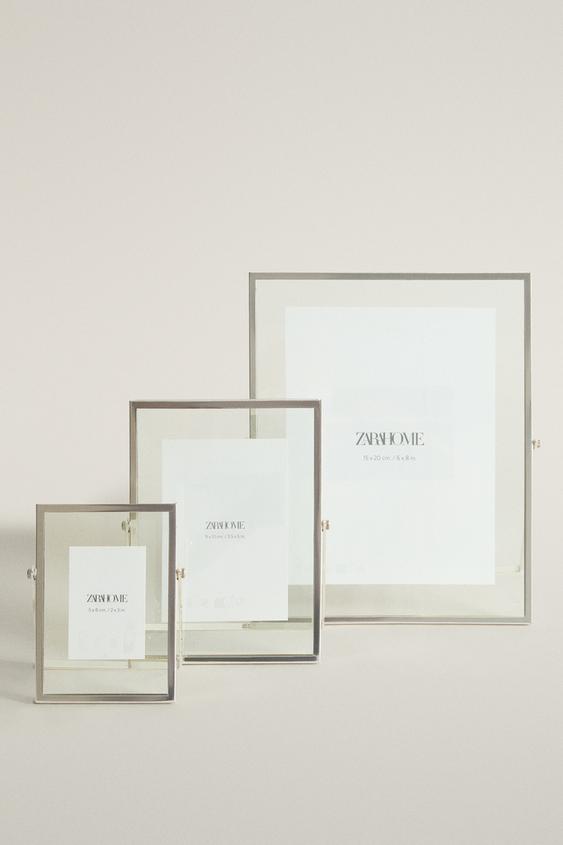 EASEL PHOTO FRAME - Silver by Zara - Image 0