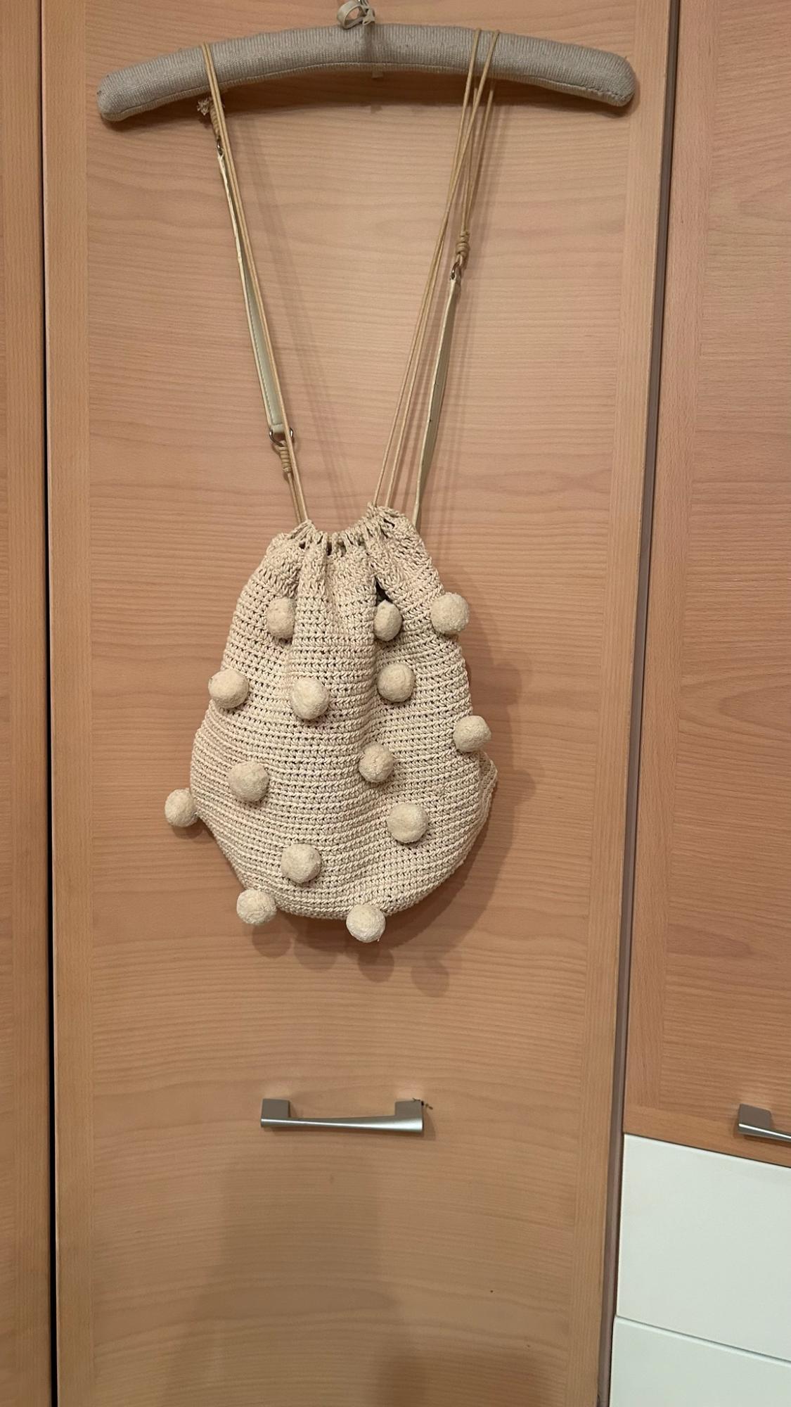 FABRIC BACKPACK WITH POMPOMS - Image 2