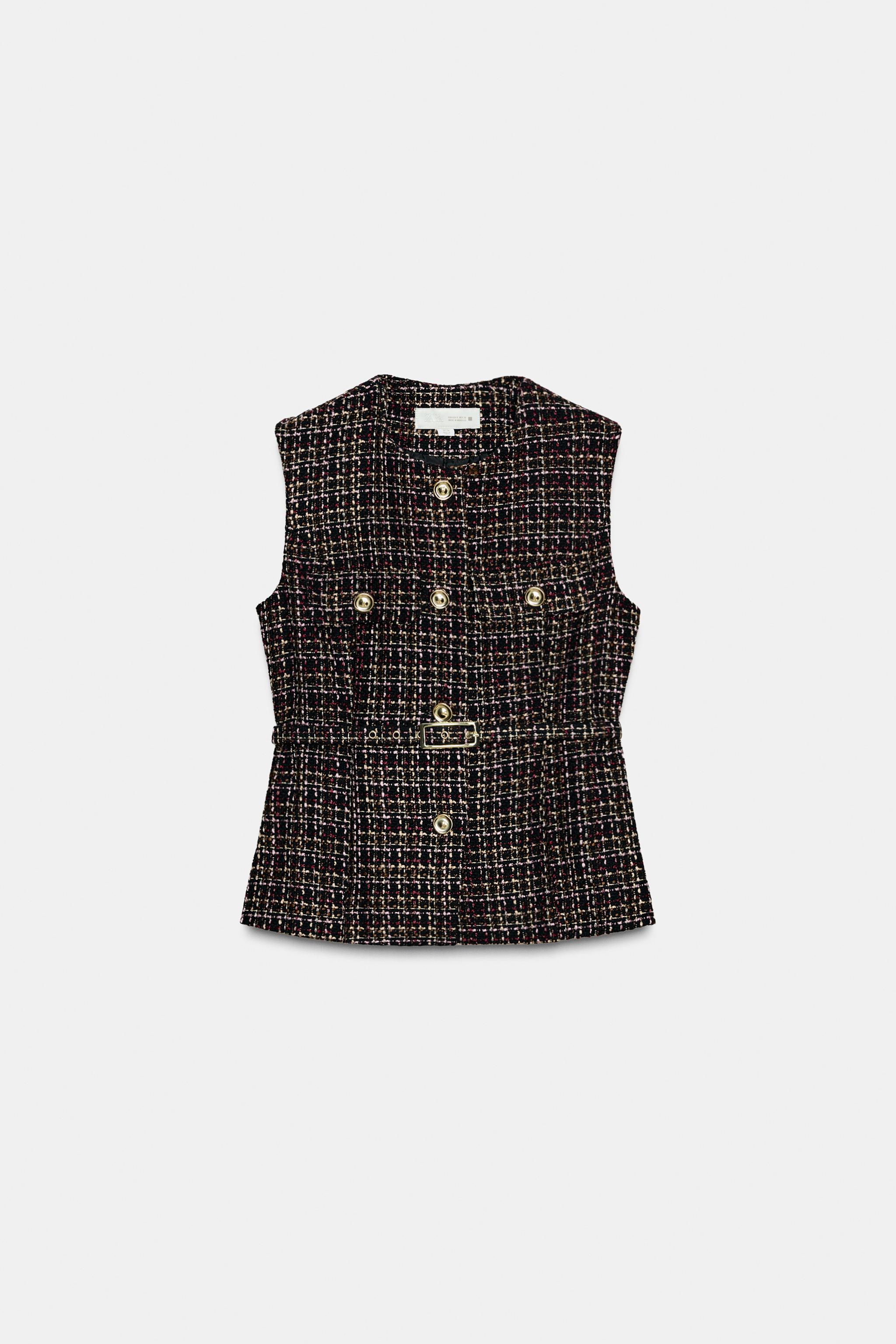 ZARA 黒ベスト アーミー風 ZARA 黒ベスト アーミー風