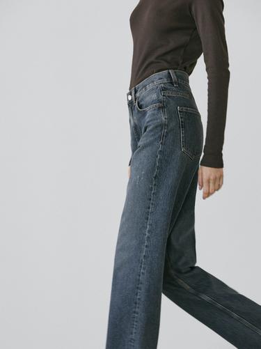 Zara High-waist wide-leg jeans - Mid-blue