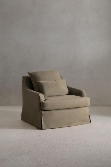 ARMCHAIR 01 LINEN COVER - Grey by Zara