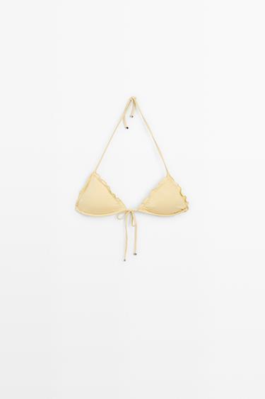Zara Ruffled triangle bikini top - 314 - Image 0