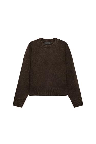 JERSEY PUNTO SOFT - Marrón oscuro de Zara