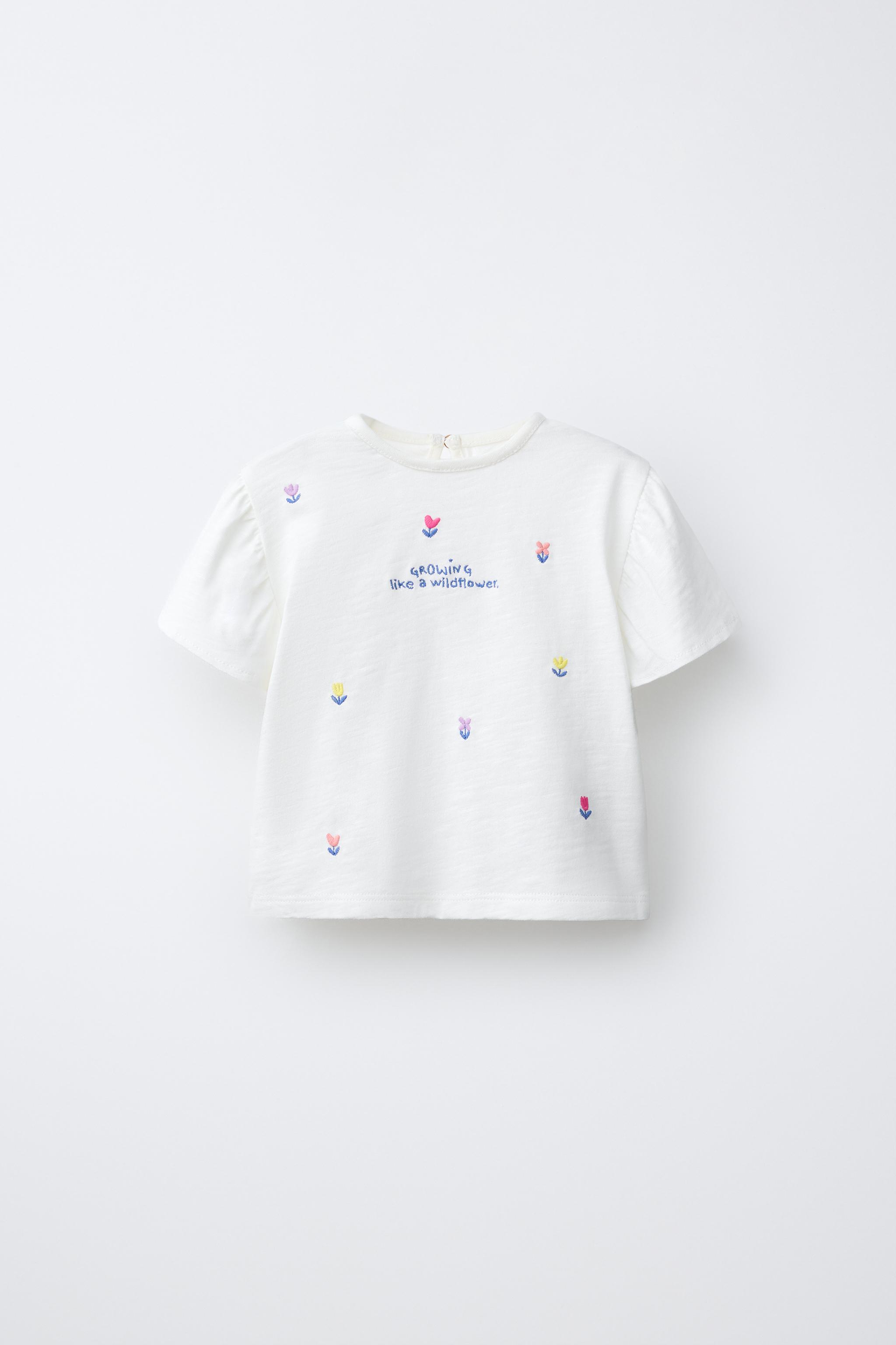 EMBROIDERED FLORAL T-SHIRT