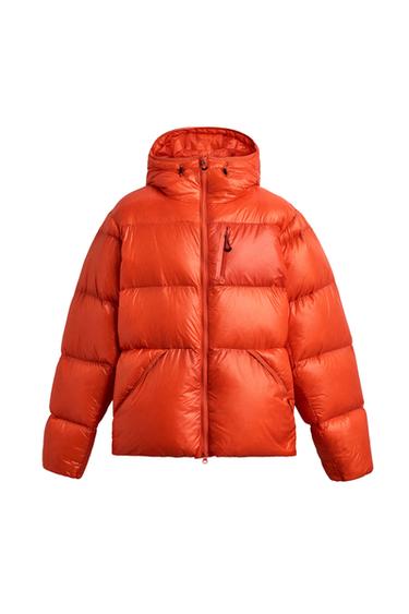 SKI DOWN JACKET WITH 90% DOWN - 10% FEATHER FILLING - Intense red by Zara