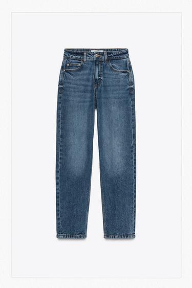 JEANS Z.01 MOM FIT COMFORT TIRO ALTO - Azul de Zara